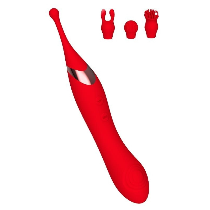 INTOYOU Stimulateur de clitoris Onax Double Pulse Rouge